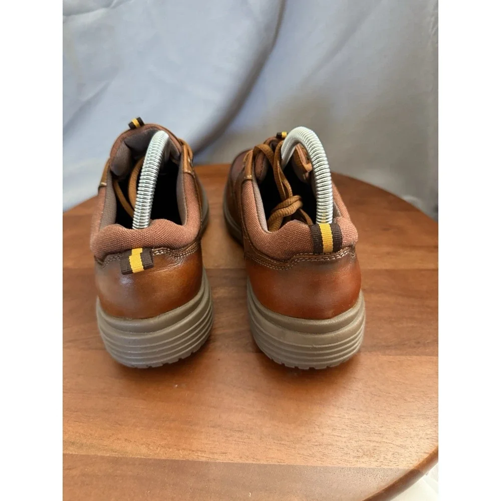 Arkbird Brown Leather Casual Sneaker Low Top Lace-Up Oxford‎ Shoes Men's Size 7